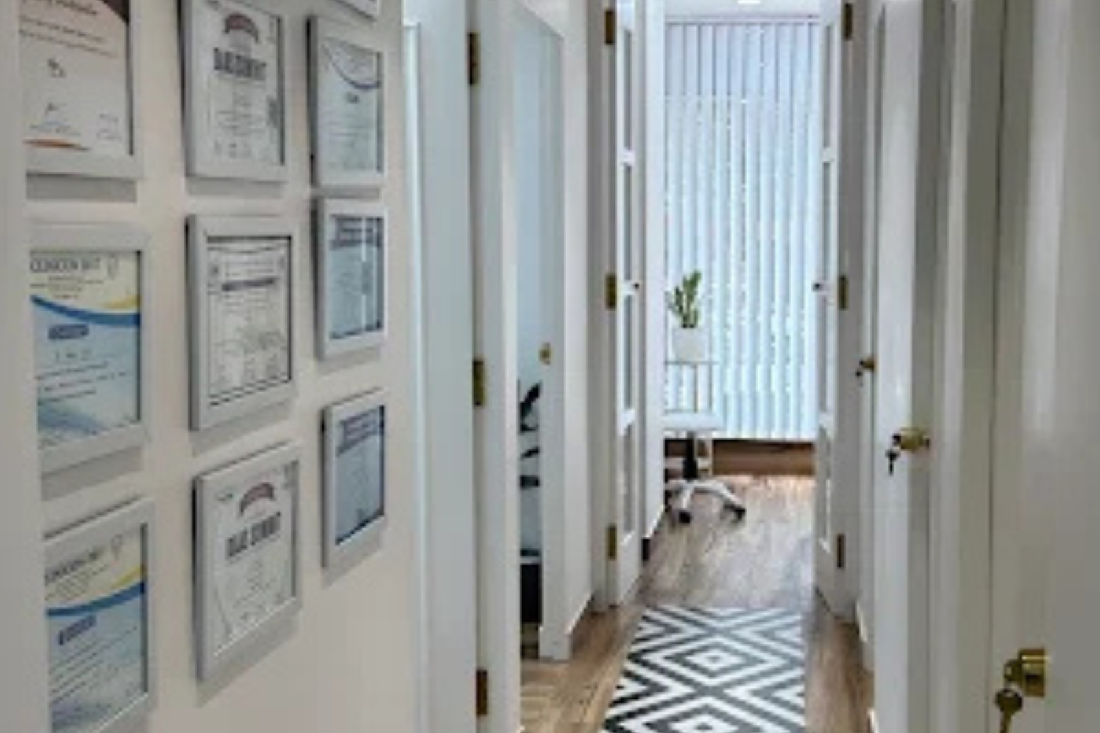 Reception of skin clinic